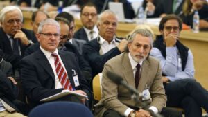 Francisco Correa y Pablo Crespo en el juicio de la Gürtel.