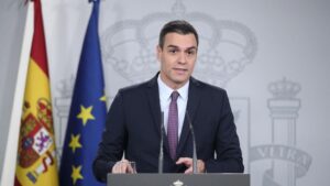 El presidente del Gobierno, Pedro Sánchez