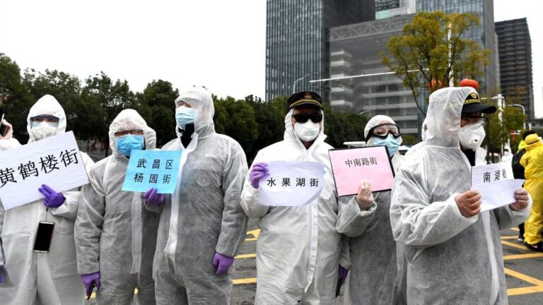 Afectados de coronavirus en el hospital de Wuhan