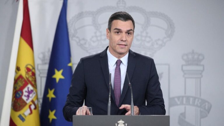 El presidente del Gobierno, Pedro Sánchez