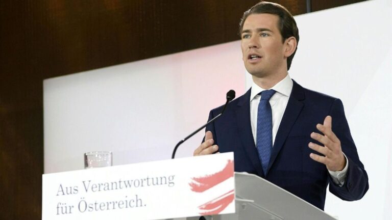 El canciller austriaco, Sebastian Kurz