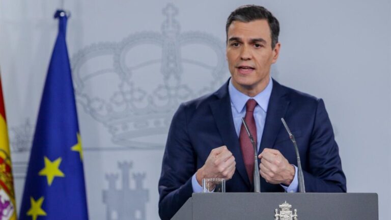 El presidente del Gobierno, Pedro Sánchez