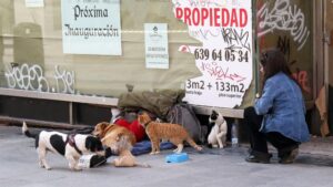 Calles vacías de Madrid tras el anuncio del Estado de Alarma