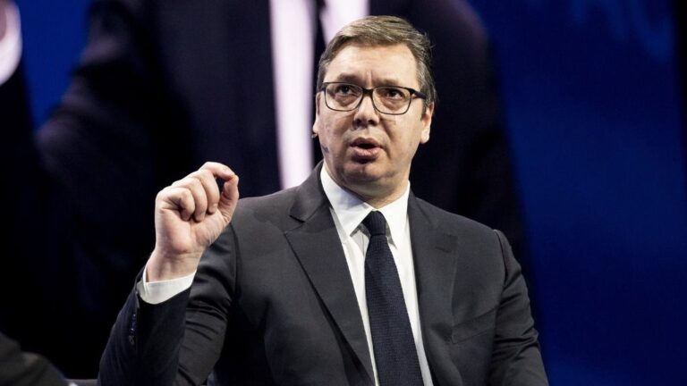 El presidente de Serbia, Aleksandar Vucic