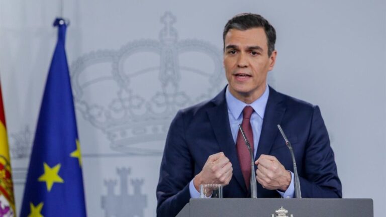 El presidente del Gobierno, Pedro Sánchez