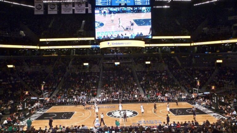 Vista general del Barclays Center, el pabellón de los Brooklyn Nets