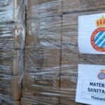 Envío de 6.000 mascarillas del RCD Espanyol a centros hospitalarios
