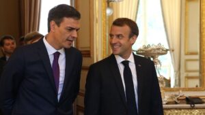 Pedro Sánchez y Emmanuel Macron