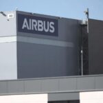 Fachada de la sede de la empresa Airbus en Getafe