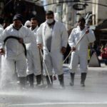 Trabajos de desinfección en Turquía durante la pandemia de coronavirus