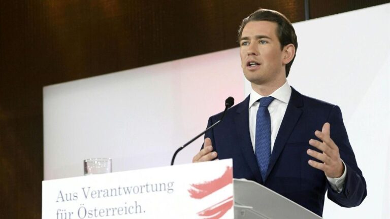 El canciller austriaco, Sebastian Kurz