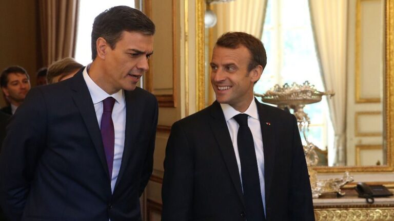 Pedro Sánchez y Emmanuel Macron