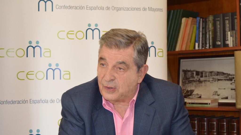 El presidente de la Confederación Española de Organizaciones de Mayores (CEOMA), Juan Manuel Martínez