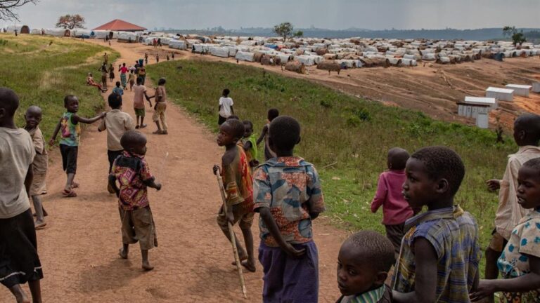 Campamento de desplazados de Loda, en República Democrática del Congo