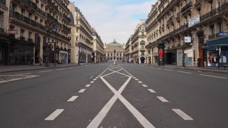 Vista de París en plena pandemia de coronavirus