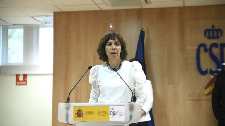 La presidenta del Consejo Superior de Deportes (CSD), Irene Lozano