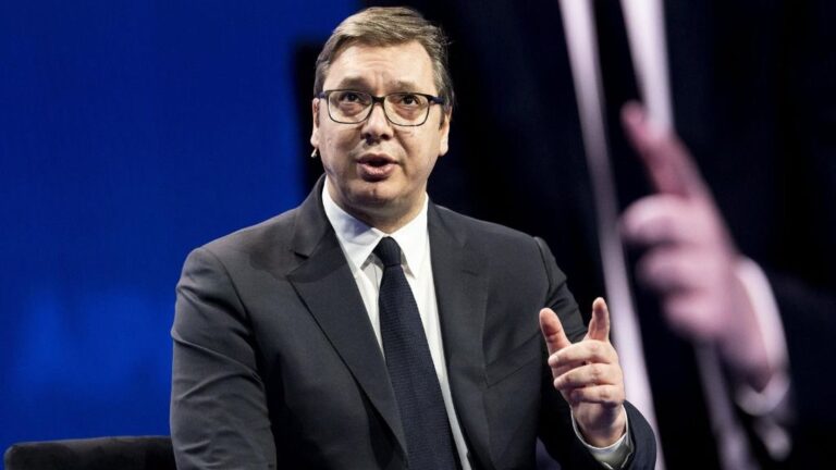 El presidente de Serbia, Aleksandar Vucic