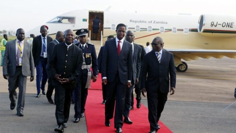 El presidente de Zambia, Edgar Lungu