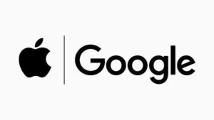 Logotipos de Apple y Google