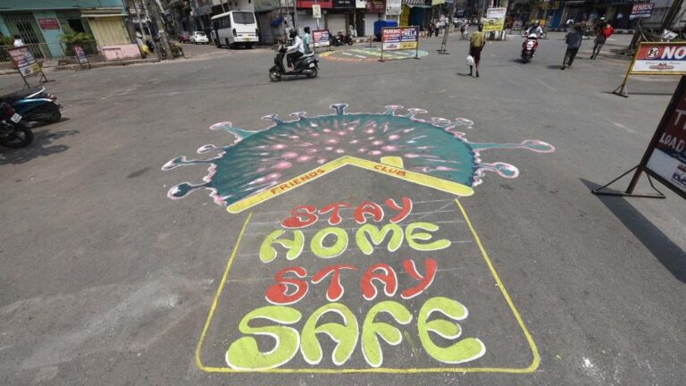 Mensaje sobre el coronavirus en India