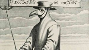 Documento del siglo XVII sobre la peste