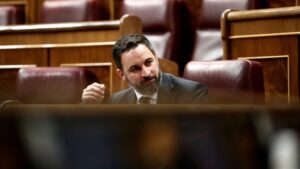 El líder de Vox, Santiago Abascal