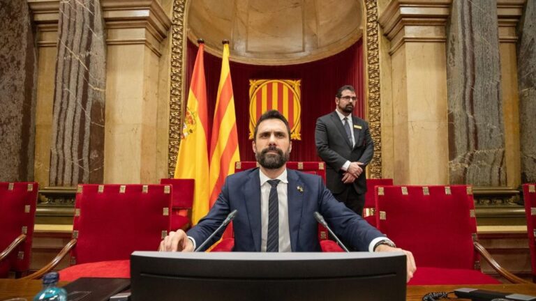 El presidente del Parlament de Catalunya, Roger Torrent,