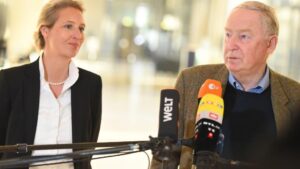 Alexander Gauland y Alice Weidel, líderes de Alternativa para Alemania