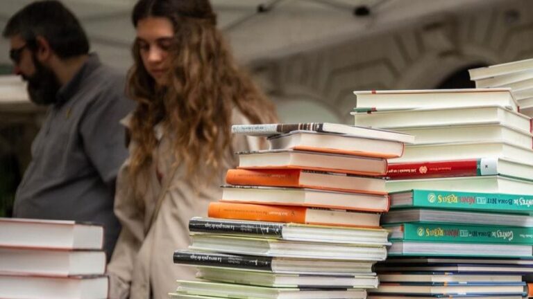 Dia de Sant Jordi en Barcelona libros