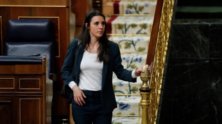 a ministra de Igualdad, Irene Montero