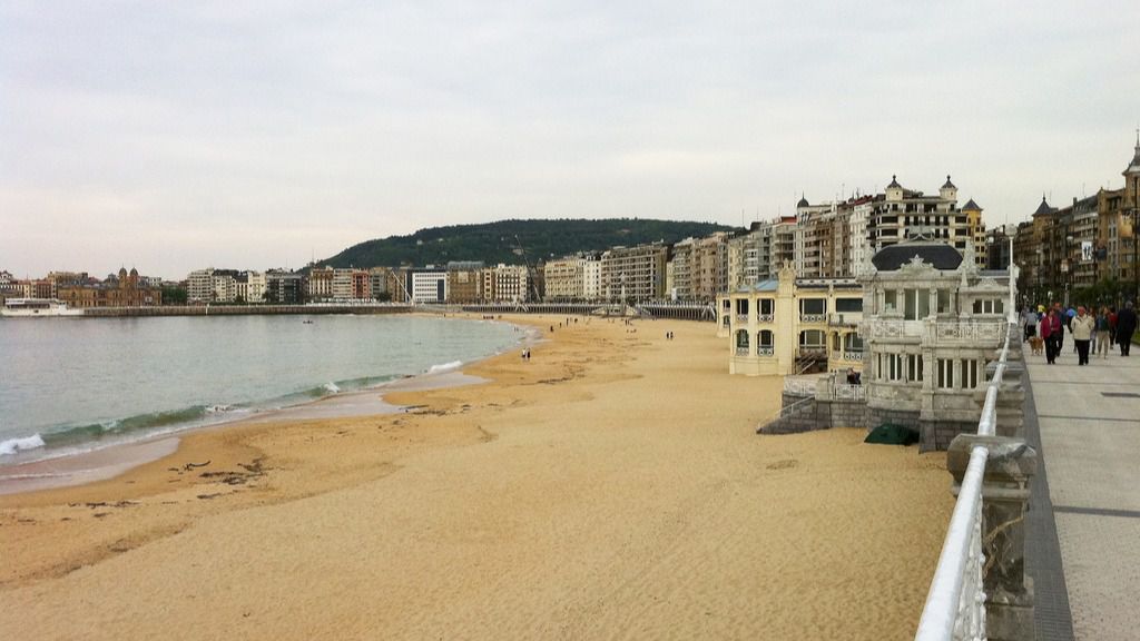 Playa de la Concha en San Sebastián