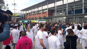 Acto de clausura del hospital de Ifema, en Madrid