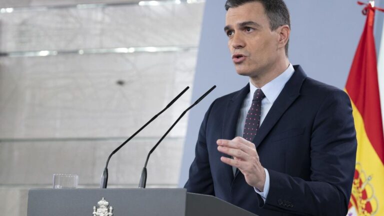 El presidente del Gobierno, Pedro Sánchez