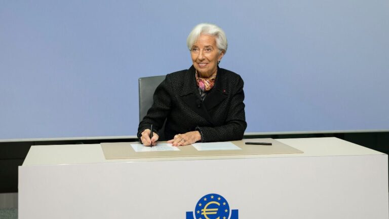 Christine Lagarde, presidenta del BCE