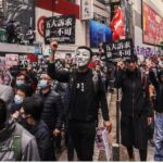 Manifestación prodemocrática en Hong Kong