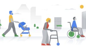 Información en Google Maps sobre accesiblidad en silla de ruedas