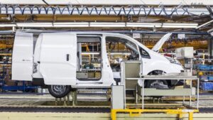 Producción de la e-NV200 en la planta de Nissan en Barcelona