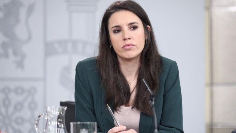 La ministra de Igualdad, Irene Montero