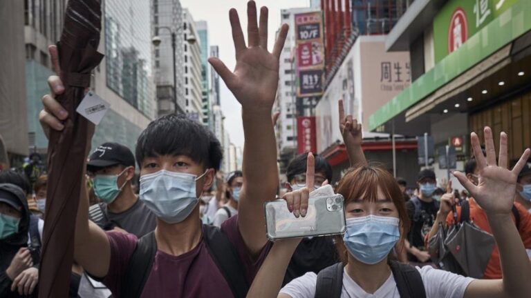 Protestas contra la ley de seguridad nacional en Hong Kong