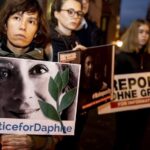 Manifestación por el asesinato de Daphne Caruana Galizia