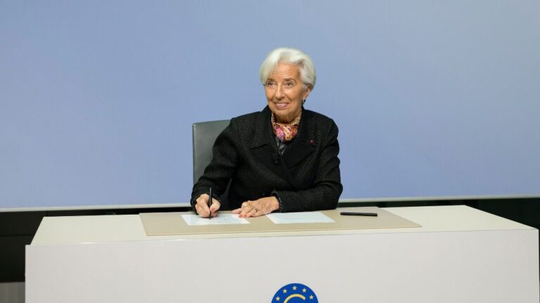 Christine Lagarde, presidenta del BCE