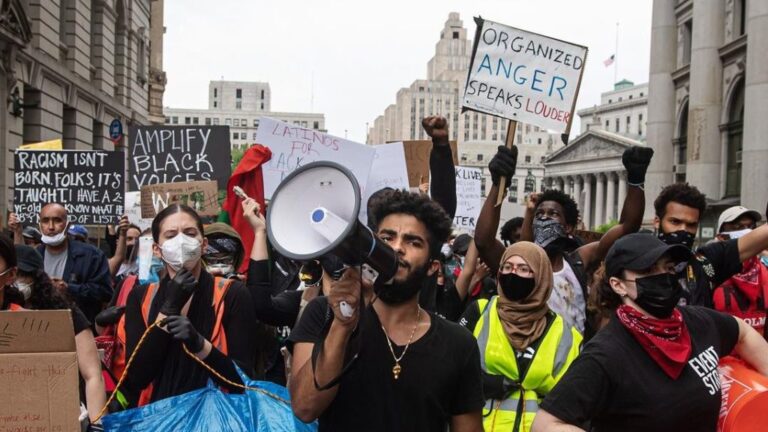 Protestas desatadas por la muerte de George Floyd en Nueva York