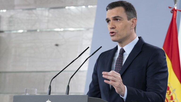 El presidente del Gobierno, Pedro Sánchez