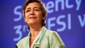 La vicepresidenta de Competencia de la Comisión Europea, Margrethe Vestager