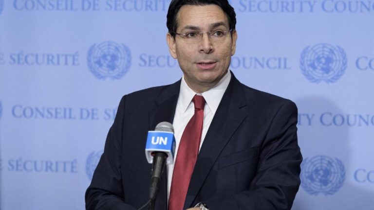 El representante de Israel ante Naciones Unidas, Danny Danon