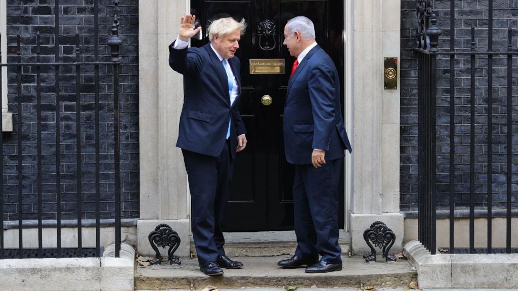 Boris Johnson y Benjamin Netanyahu