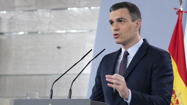 El presidente del Gobierno, Pedro Sánchez