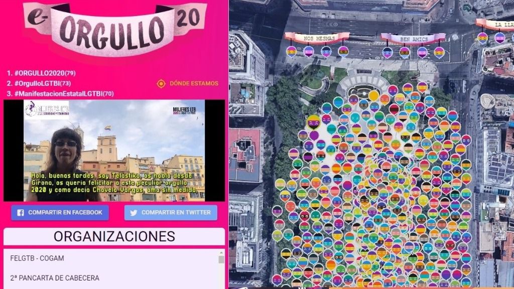 Mujeres lesbianas, trans y bisexuales encabezarán este sábado la marcha del Orgullo 2020, que recorre virtualmente Madrid
