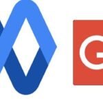 Logos de Currents (izquierda) y Google+ (derecha).