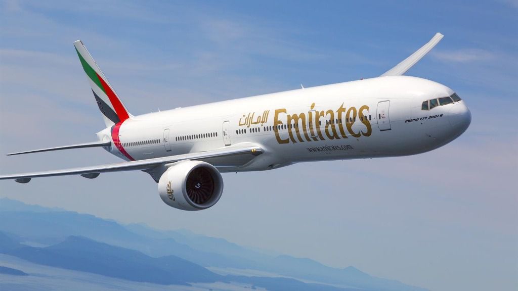 Avión de Emirates